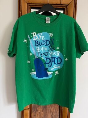 Elf buddy narwhal quote t shirt green medium